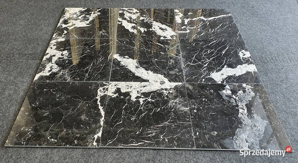 Negro Marquina czarnobiały Hiszpański marmur Dom i Ogród Bielawa sprzedam