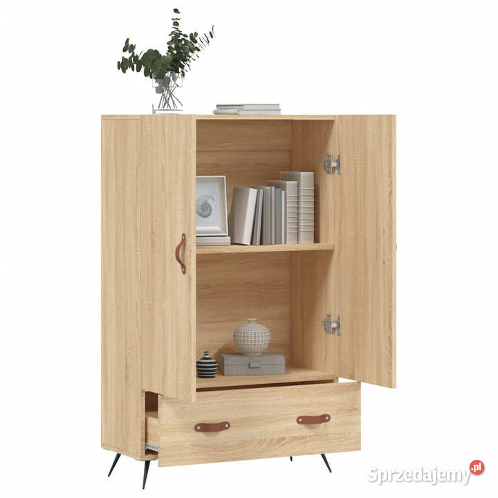 Wysoka szafka dąb sonoma 695x31x115 WM828207 Warszawa sprzedam