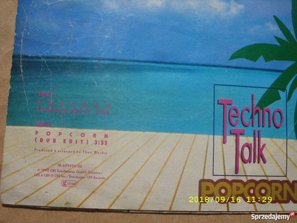 TECHNO TALKPOPCORN Singiel winyl płyta winylowa Płyty i kasety Wołów
