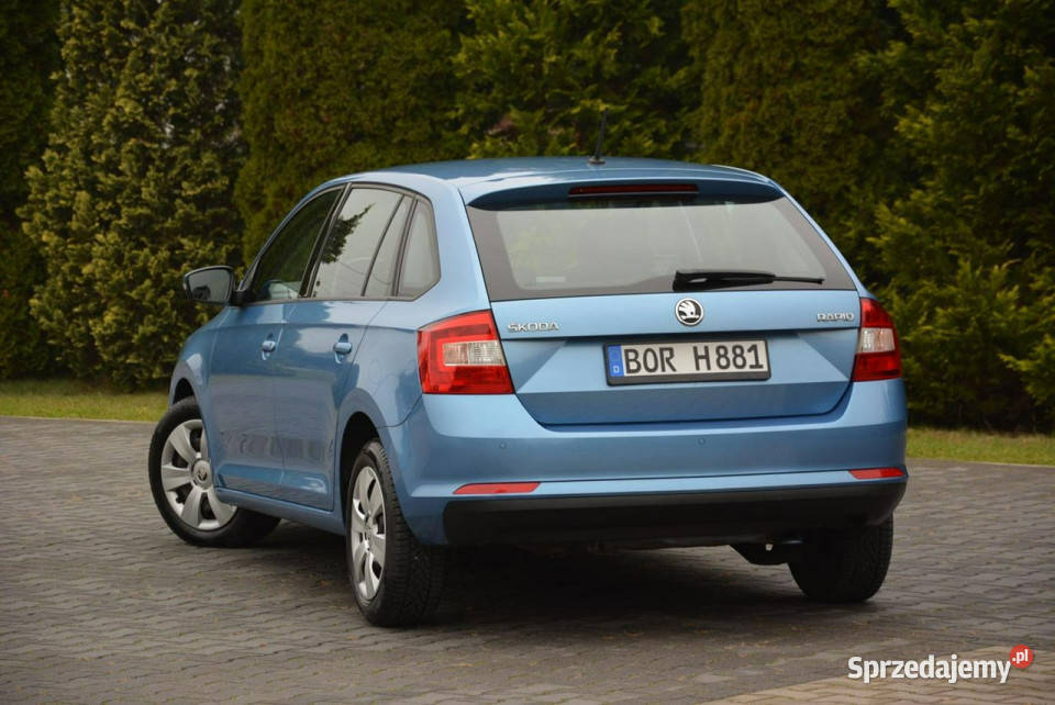 koda RAPID 14TDI 90 DSG Parktronic Klimatronic z niebieski Ostrów Mazowiecka