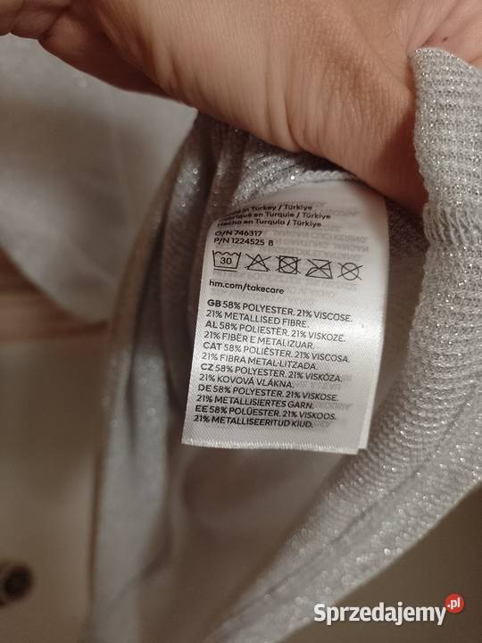38M Długa srebrna Metaliczna sukienka plażowa z
