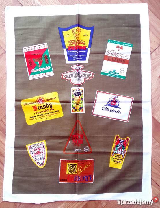 Stare chusty serwety ścierki ściereczki z wielokolorowy Tuchola