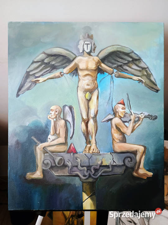 Obraz olejny surrealistyczny śląskie