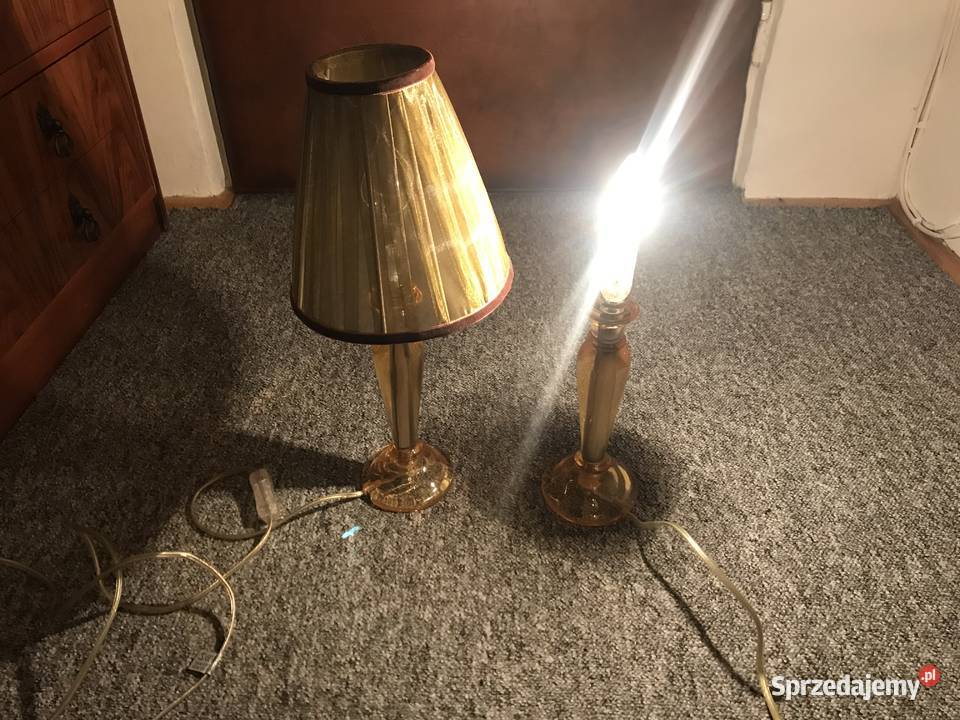 lampki nocne 2 sztuki z abażurami Warszawa