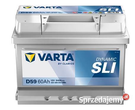 Akumulator 60Ah Varta Blue Dynamic D59 540A osobowe mazowieckie Płock sprzedam