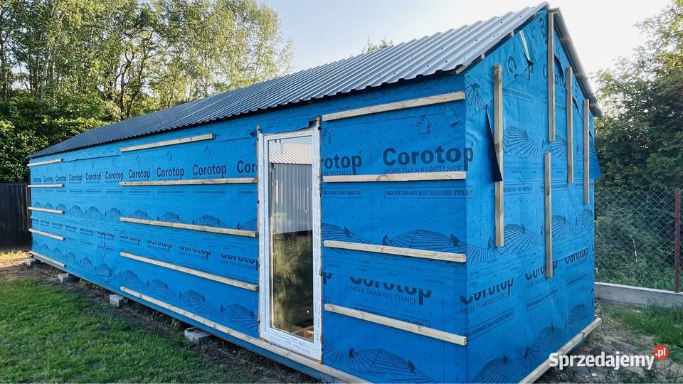 Modułowy domek 35 m w stanie surowym zamkniętym Nowe Miasto