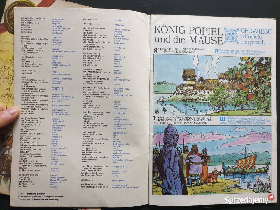 Legendy Polskie 2 dwujęzyczne komiksy niemiecki Polskie Gdynia