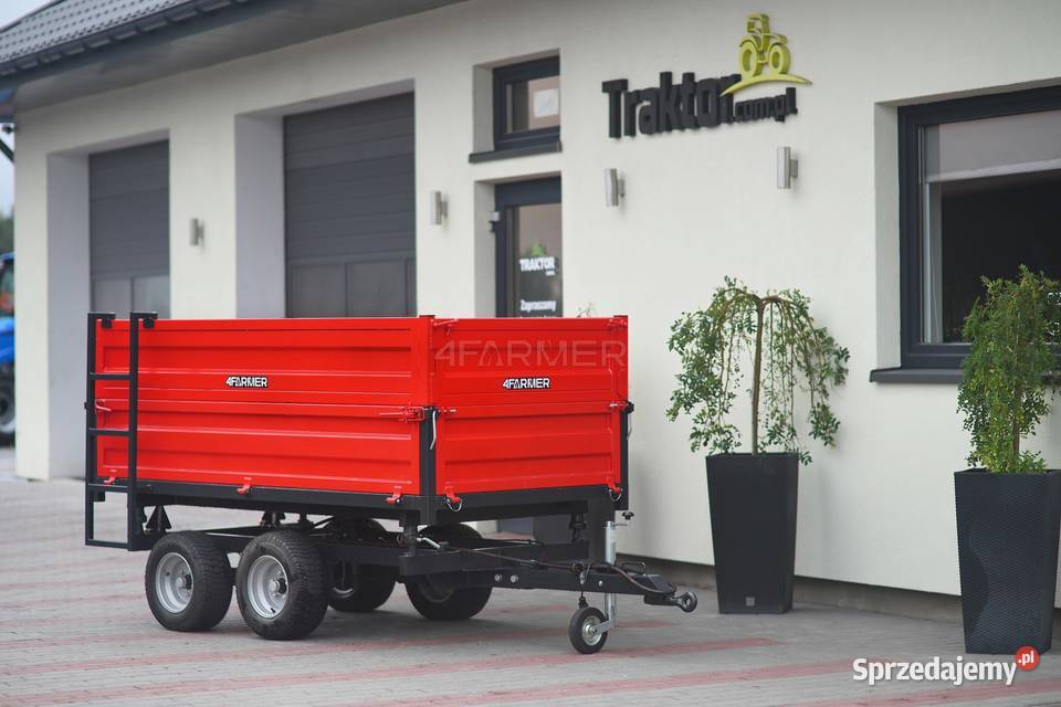Przyczepa rolnicza dwuosiowa 25T z kiprem i Rolnictwo podkarpackie Tajęcina
