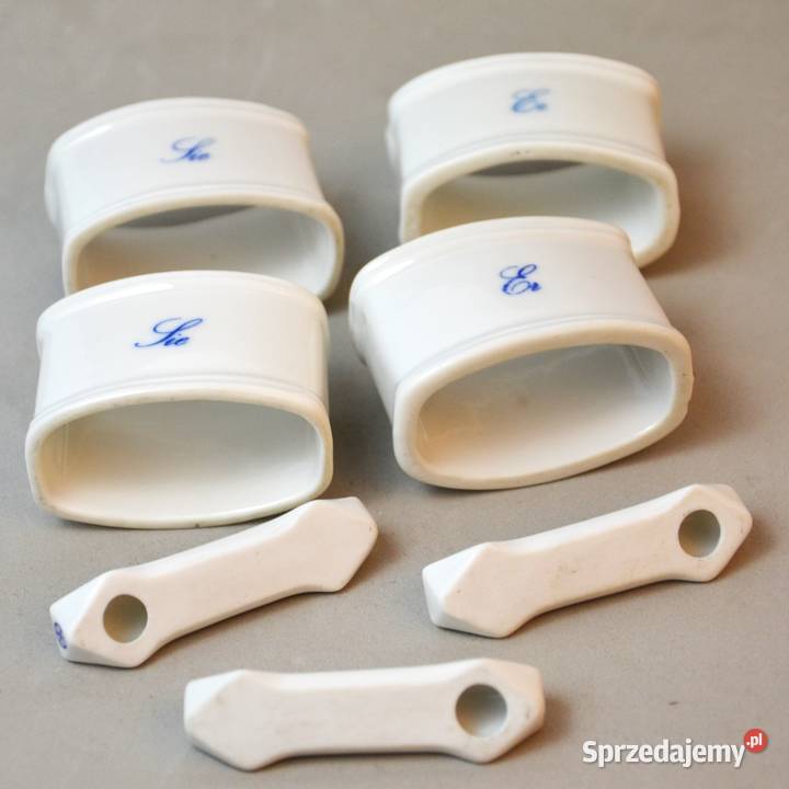 Porcelanowe serwetniki obrączki do kolekcji 3