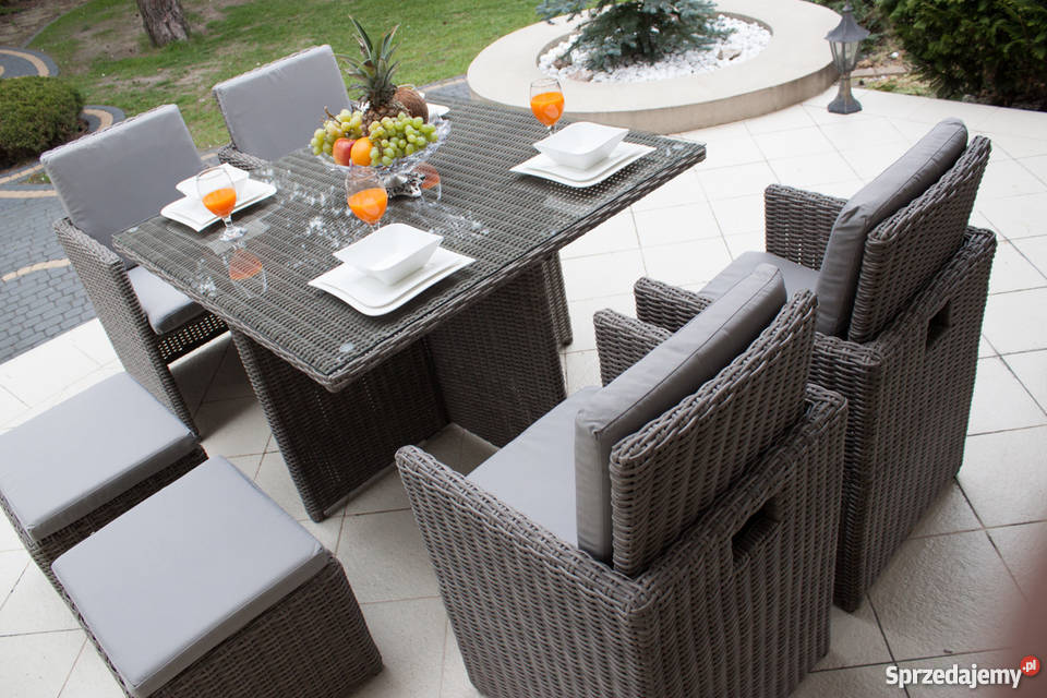 Zestaw ogrodowy FESTA szary Ogród