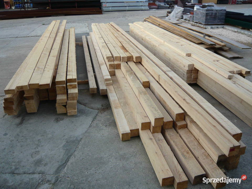 kantówka drewniana sosna świerk 100x100 mm suche Dom i Ogród Oleśnica