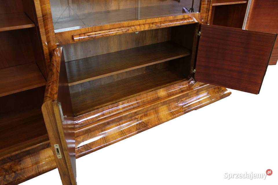 Zestaw gabinetowy art deco biurko biblioteka Zielonka