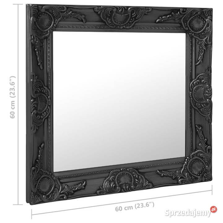 Lustro ścienne w stylu barokowym 60x60 czarne Warszawa sprzedam