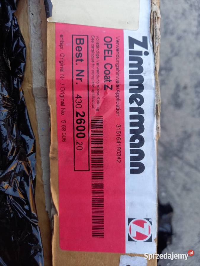 Tarcze hamulcowe przednie Zimmermann 430260020 osobowe Tarcze hamulcowe