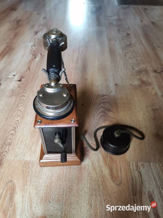 Stary telefon na korbke z lat 30 tych Art Deco Kraków