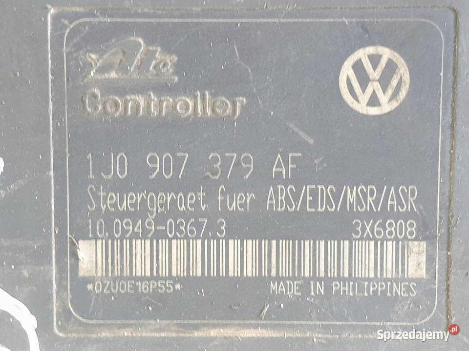 VW Golf IV POMPA ABS hamulcowa 1J0907379AF Układ ABS i ESP Układ ABS i ESP