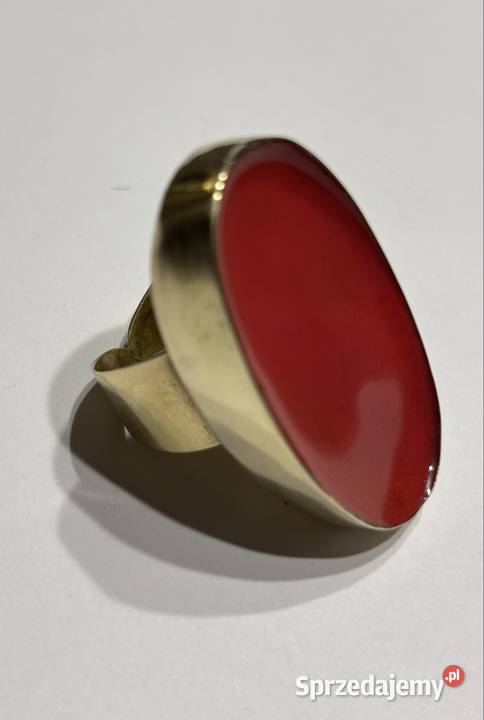 Pierścionek mosiądz z emalią Bydgoszcz sprzedam