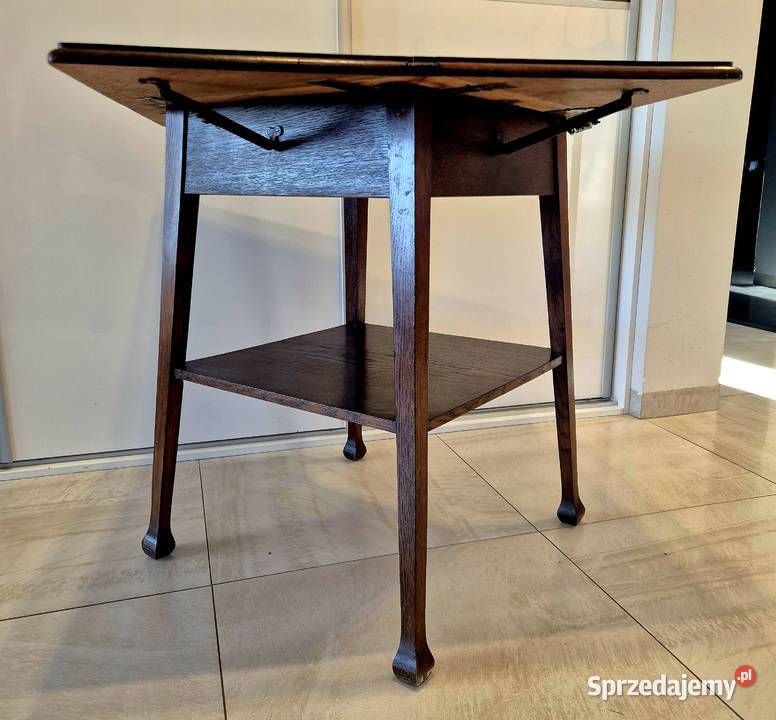 Stary stolik dębowy klapak Bydgoszcz