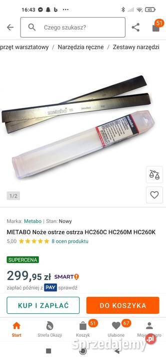 strugarko grubościówka Metabo hc 260 małopolskie Limanowa