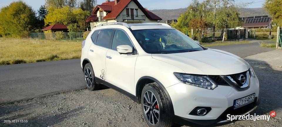 Ładny Nissan x trail z panoramicznym dachem relingi dachowe Łodygowice sprzedam