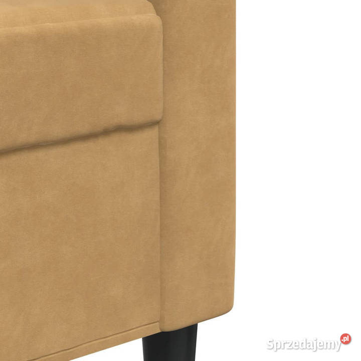Sofa 2osobowa brązowa 140 tapicerowana aksamitem Sofy i kanapy Warszawa