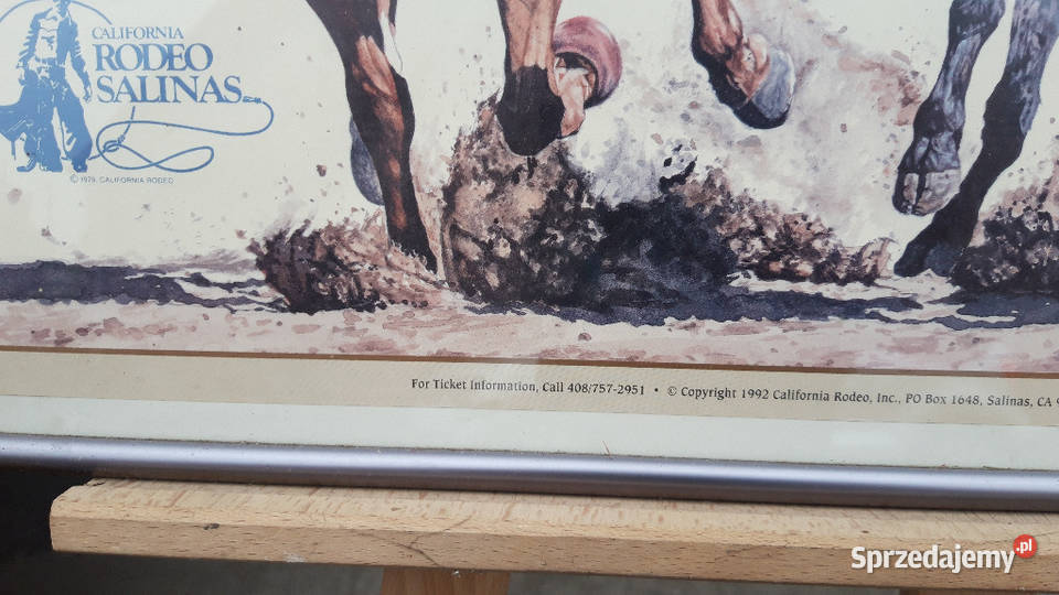 Plakat California Rodeo Salinas 1992 r Suchorzew