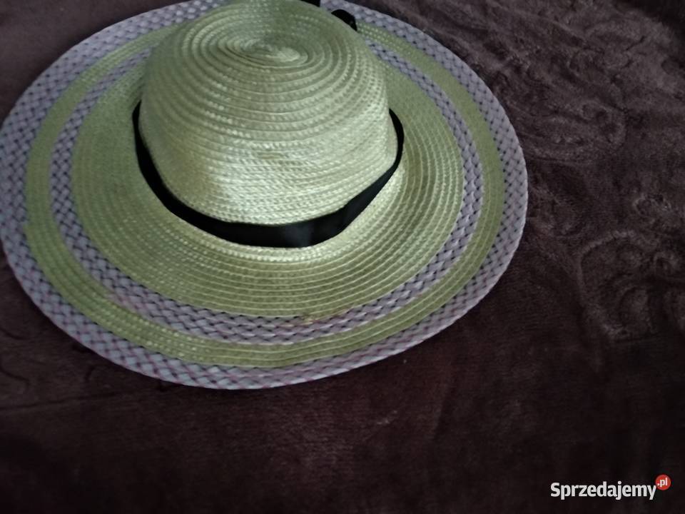 kapelusz pleciony damski