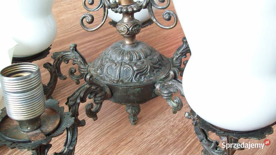 Podsufitowa stylowa lampa pięcioramienna z odcienie brązowego Reda