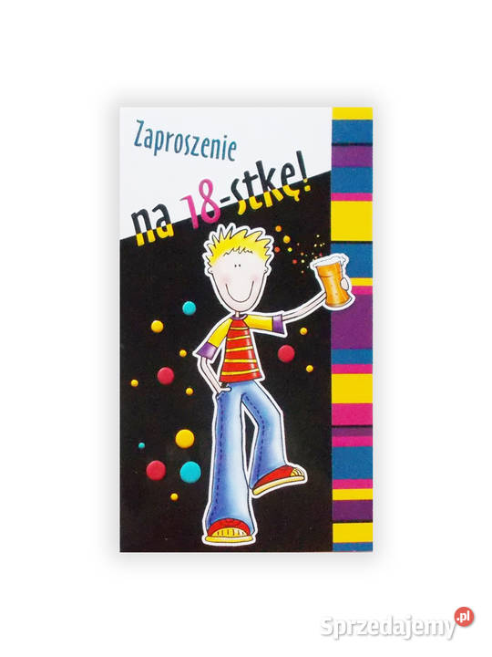 zabawne zaproszenia 18 stka chłopak zaproszenia Gdańsk