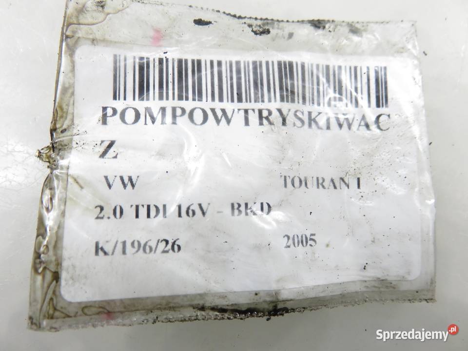 POMPOWTRYSKIWACZ TOURAN 20 TDI 03G130073G