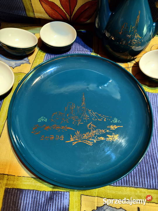 Japoński porcelanowy zestaw do sake lubelskie Lublin