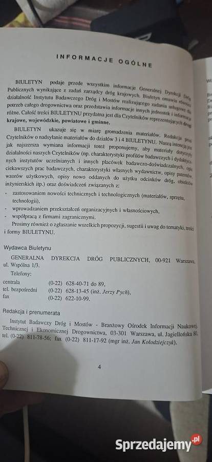 Biuletyn Informacyjny Drogownictwa 19922000 Leszno