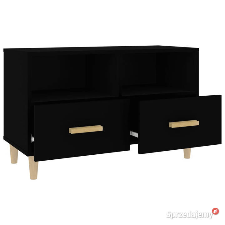 Szafka pod TV czarna 80x36x50 materiał mazowieckie Warszawa