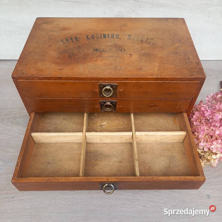 Włoska przedwojenna drewniana szafeczka 4 Warszawa