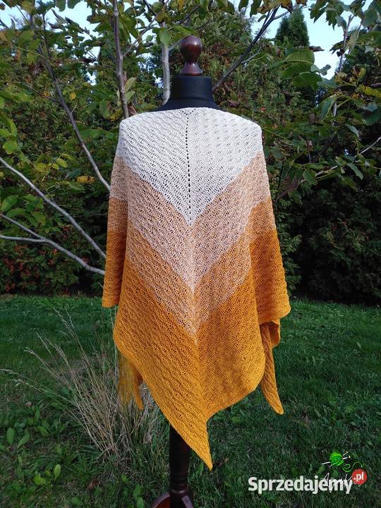 Handmade ręcznie robiona chusta na szydełku świętokrzyskie Busko-Zdrój