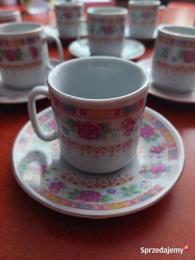 ZESTAW DO KAWY espresso filiżanki 50 ml spodki Gorzów Wielkopolski