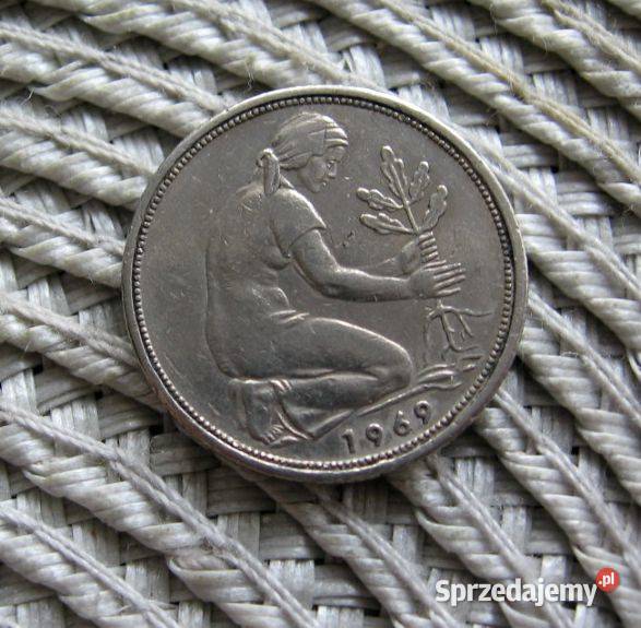Niemcy 50 Pfenig 1969r J Kalisz