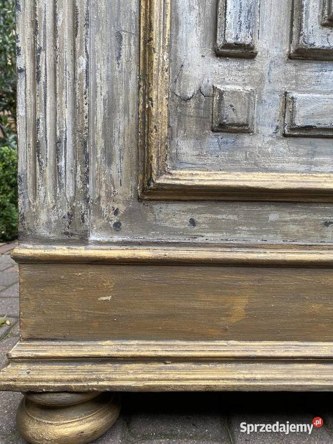 Francuski kredens antyczny ręcznie malowany Śrem