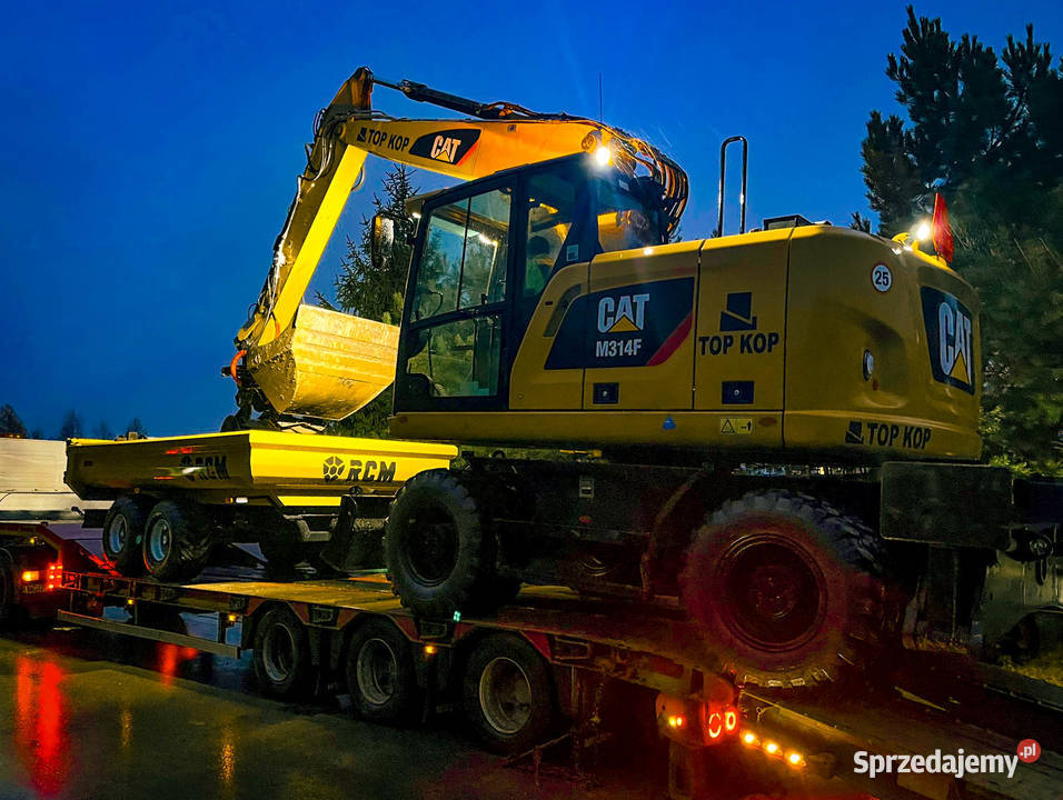 RCM PK1 Przyczepa do koparki kołowej 8ton Gołdap