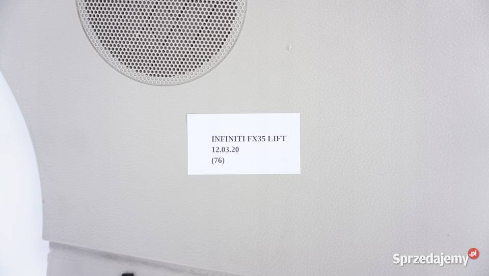 TAPICERKA POSZYCIE SŁUPKA TYŁ INFINITI FX35 FX45 Nowy Tomyśl