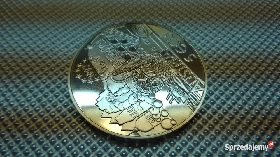 MONETA Austria 5 ECU 1997 Warszawa