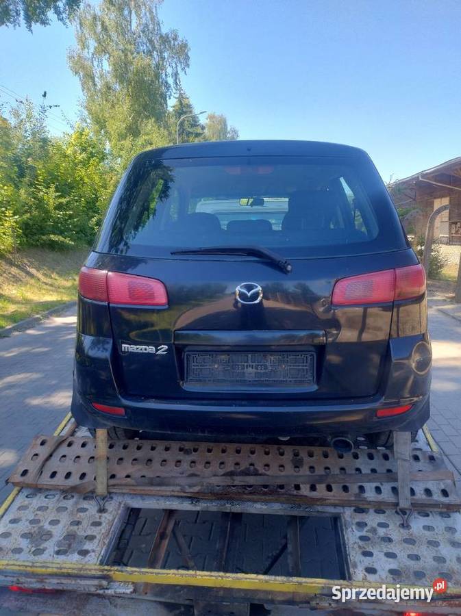 Mazda 2 DY Przedlift 2005r 14 D Srebrna 12R Samochody na części warmińsko-mazurskie Elbląg sprzedam