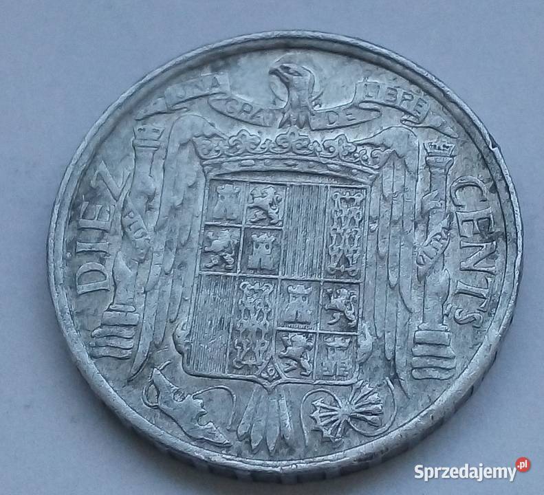 HISZPANIA10 CENTÓW1941 r FRANCO mazowieckie Legionowo