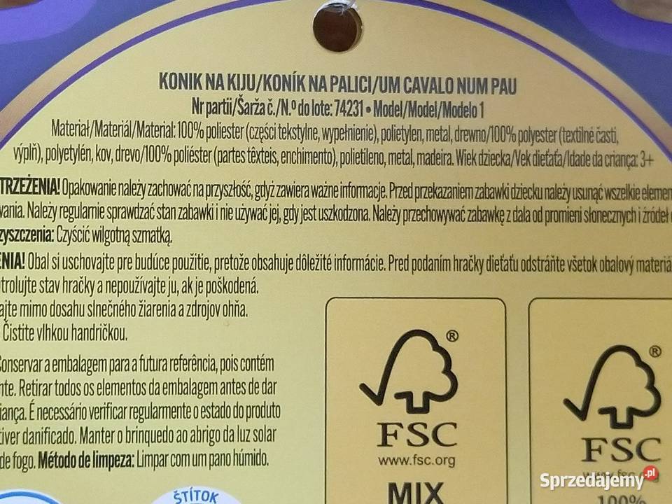 NAJTANIEJ Konik Na Kiju Koń z Kijem Lejce Grzywa Zabrze