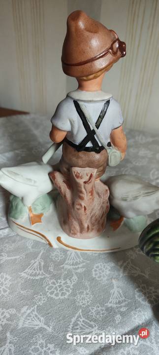 Chłopiec z Gąskami Figurka i Parka Kogut Kurka Kielce