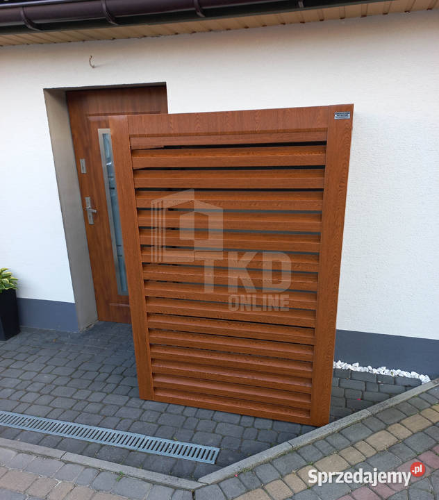 Osłona pompy ciepła 100x60x190 ciemny orzech Szczecinek