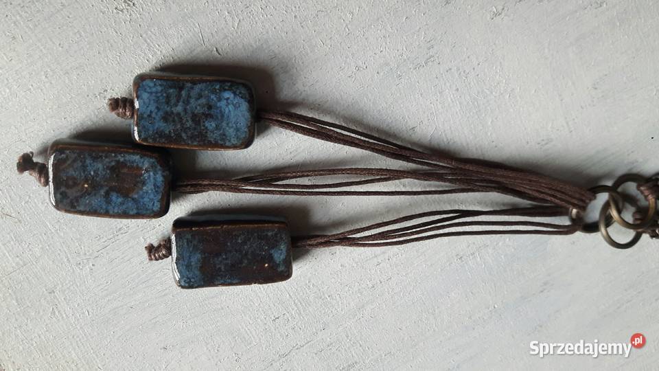 Naszyjnik ceramiczny ręcznie wykonany