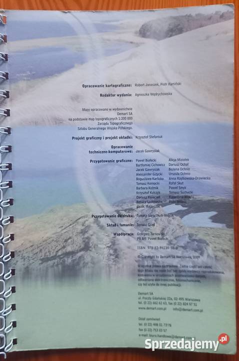 Samochodowy atlas Polski mazowieckie