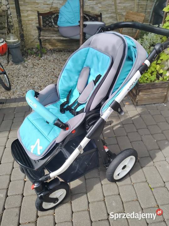 Wózek Amelis 2in1 spacerówka gondola 2w1 Regulowany podnóżek Lesznowola