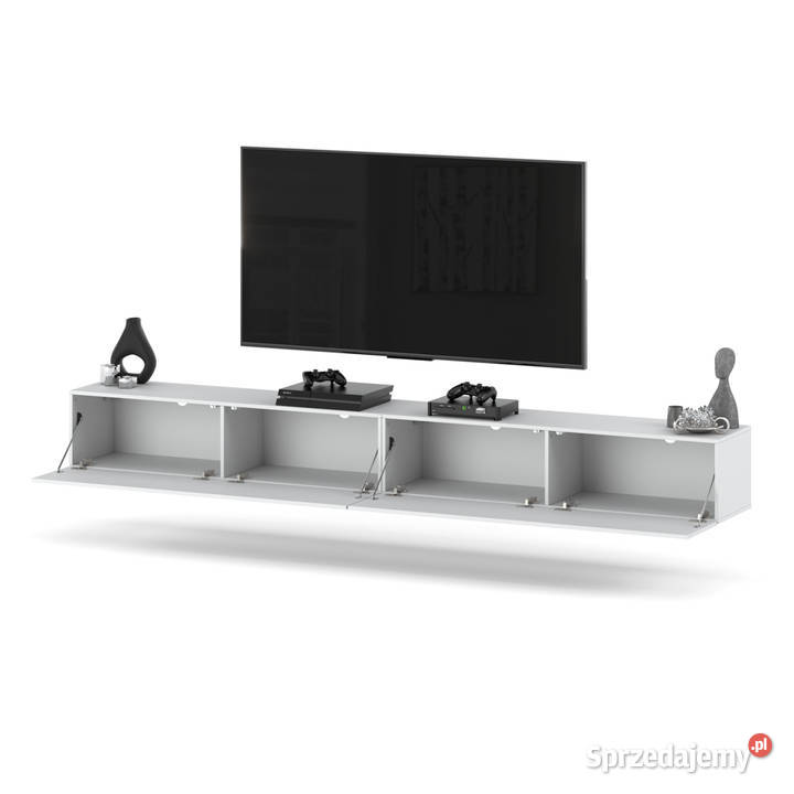 Szafka Rtv Wisząca Biała Mat 280 Tv Duża Do 40cm sprzedam
